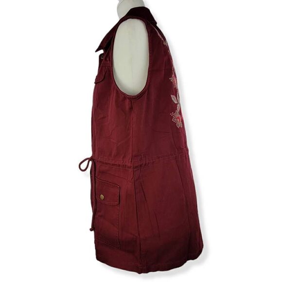 Sweet Wanderer Maroon Utility Vest Medium - Picture 3 of 5